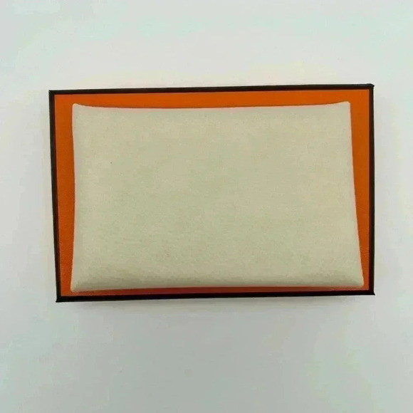Hermes Calvi Card Holder coin purse Epsom off white Craie new in box - Picture 12 of 15
